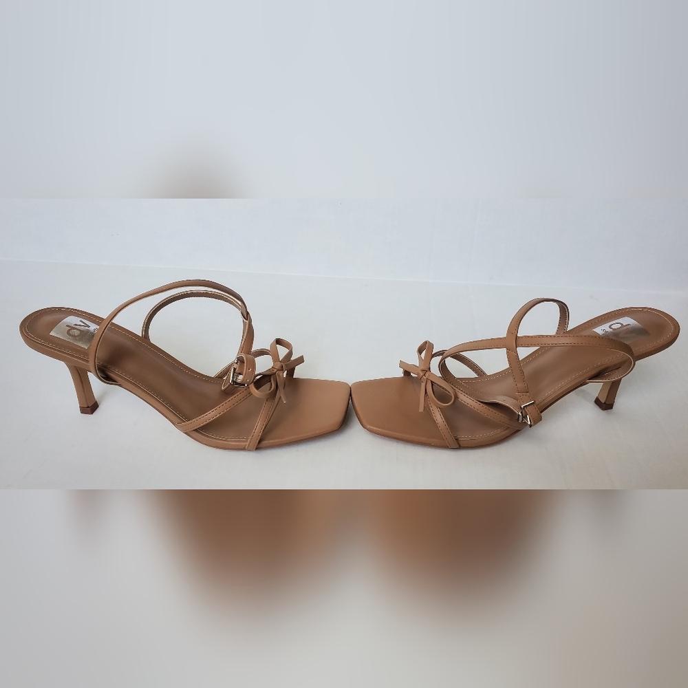 DV by Dolce Vita Zidane Women's Tan Bow Heeled Sandals Sz 10 Caramel - Picture 9 of 14